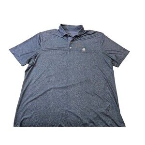 Johnnie-O XL Blue Slinky Short Sleeve Polo Golf Shirt Preppy Performance‎ EUC